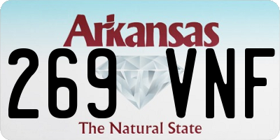 AR license plate 269VNF