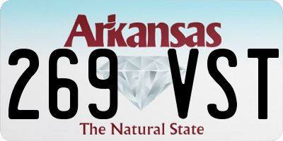 AR license plate 269VST