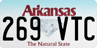 AR license plate 269VTC