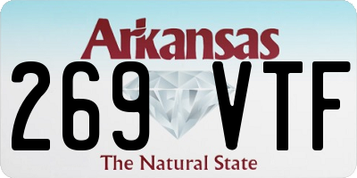 AR license plate 269VTF