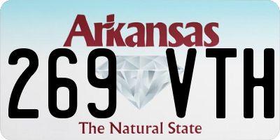 AR license plate 269VTH