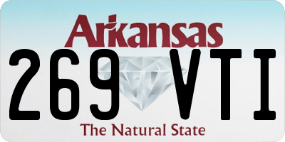AR license plate 269VTI