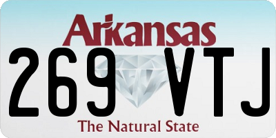 AR license plate 269VTJ