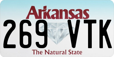 AR license plate 269VTK