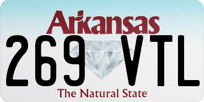 AR license plate 269VTL