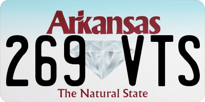 AR license plate 269VTS