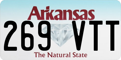AR license plate 269VTT