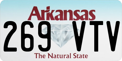 AR license plate 269VTV