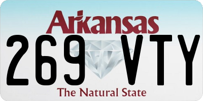 AR license plate 269VTY