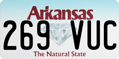 AR license plate 269VUC