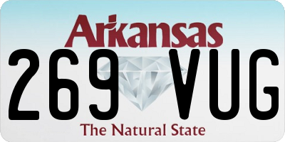 AR license plate 269VUG