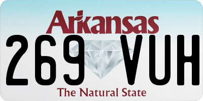 AR license plate 269VUH
