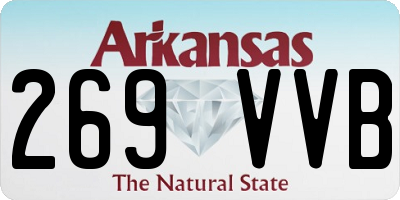 AR license plate 269VVB