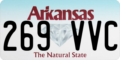 AR license plate 269VVC