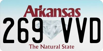 AR license plate 269VVD