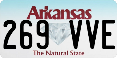 AR license plate 269VVE
