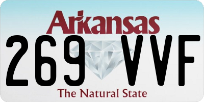 AR license plate 269VVF