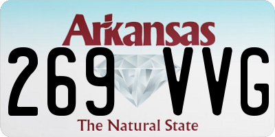 AR license plate 269VVG