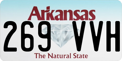 AR license plate 269VVH