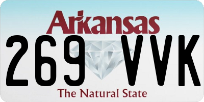 AR license plate 269VVK
