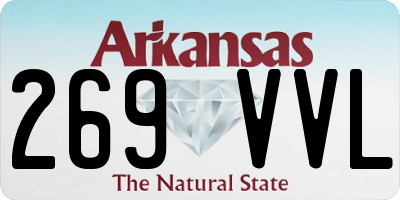 AR license plate 269VVL