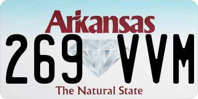 AR license plate 269VVM
