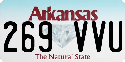 AR license plate 269VVU