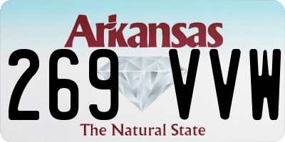 AR license plate 269VVW