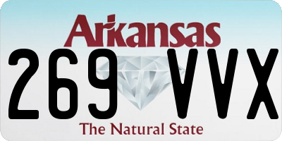 AR license plate 269VVX