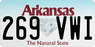 AR license plate 269VWI