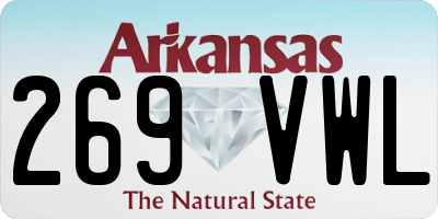 AR license plate 269VWL