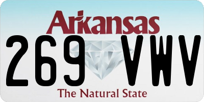 AR license plate 269VWV