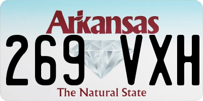 AR license plate 269VXH