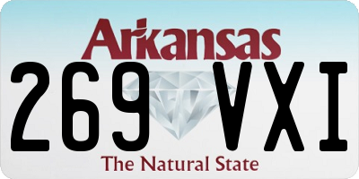 AR license plate 269VXI