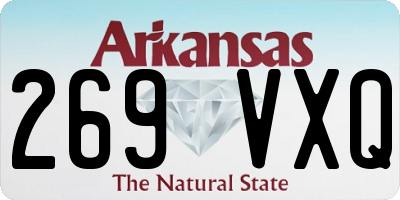 AR license plate 269VXQ
