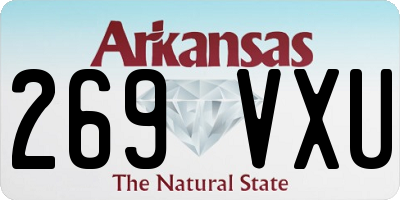 AR license plate 269VXU
