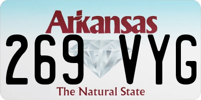AR license plate 269VYG