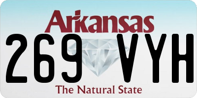 AR license plate 269VYH