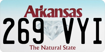 AR license plate 269VYI