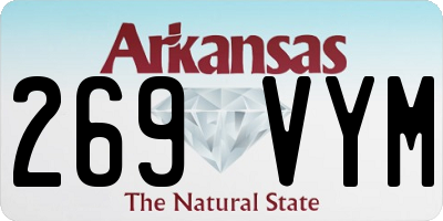 AR license plate 269VYM