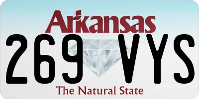 AR license plate 269VYS