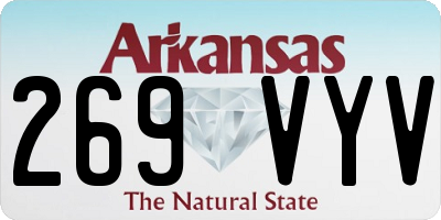 AR license plate 269VYV