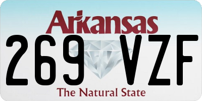 AR license plate 269VZF
