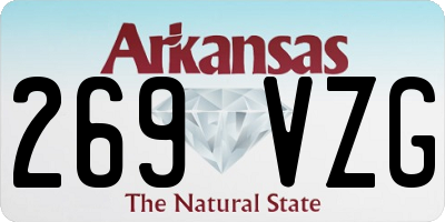 AR license plate 269VZG