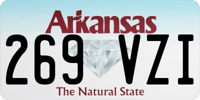 AR license plate 269VZI