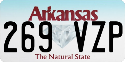 AR license plate 269VZP
