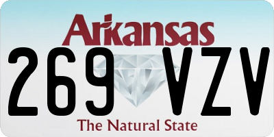 AR license plate 269VZV