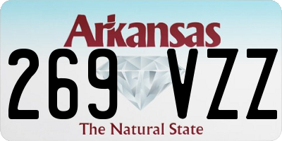 AR license plate 269VZZ