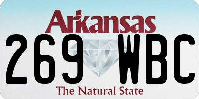 AR license plate 269WBC