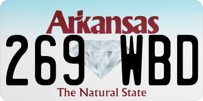 AR license plate 269WBD